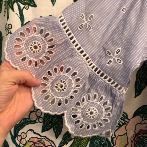 NWT Violeta Lace Floral Off The Shoulder Top - Picture 3 of 6